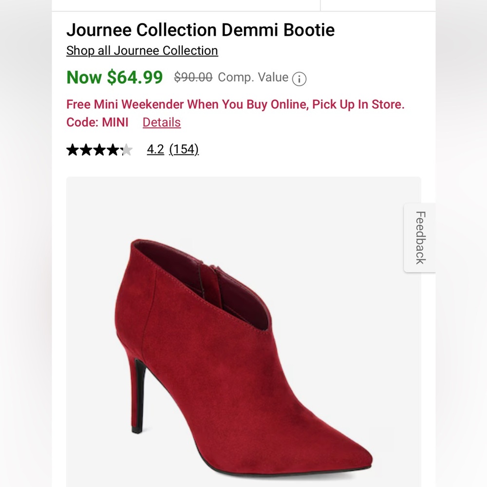 Redish maroon stiletto heel style booties